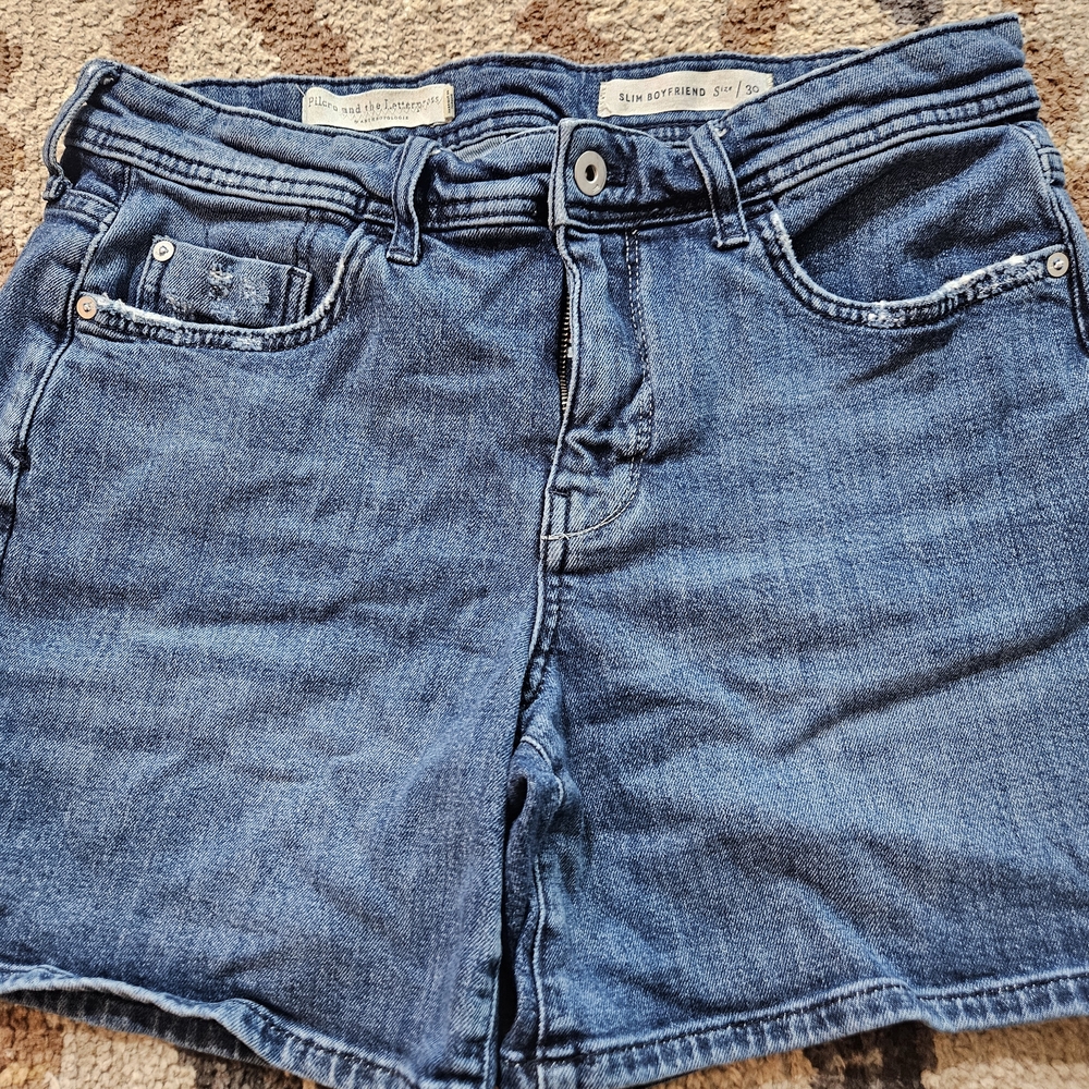Anthropologie Blue Denim Shorts